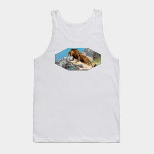 Lion on the Watch by Gerome Tank Top